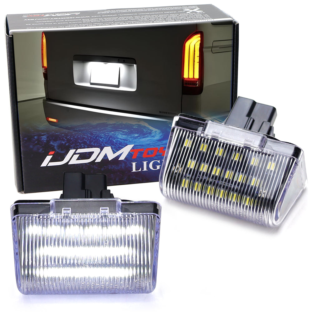 White 18-SMD Full LED License Plate Lights For Ford 1985-14 Transit MK5 MK6 MK7