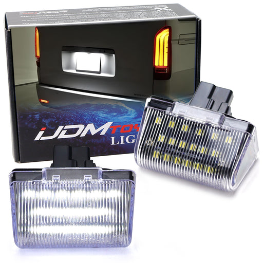 White 18-SMD Full LED License Plate Lights For Ford 1985-14 Transit MK5 MK6 MK7