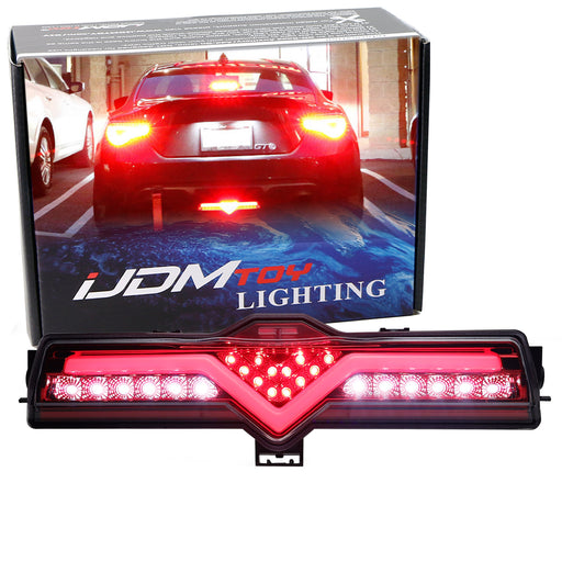 Clear Lens/Red Interior Full LED Rear Fog Light Kit For Scion FRS 86 Subaru BRZ