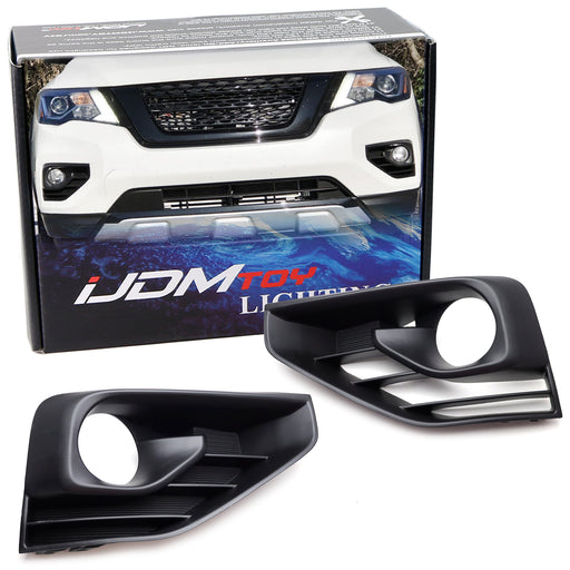 Left & Right Hand Side OEM-Spec Fog Lamp Bezels For Nissan 2017-2020 Pathfinder