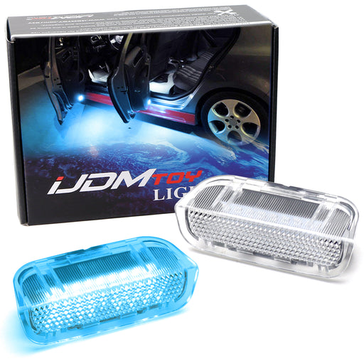 Aqua Ice Blue 18-LED Side Door Lights For VW Golf GTi EOS Jetta Passat Tiguan CC