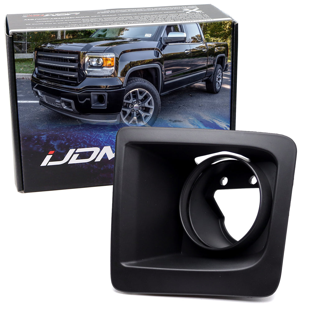 One Piece LH Driver Side OE-Spec Fog Lamp Bezel Cover For 14-16 GMC Sierra 1500