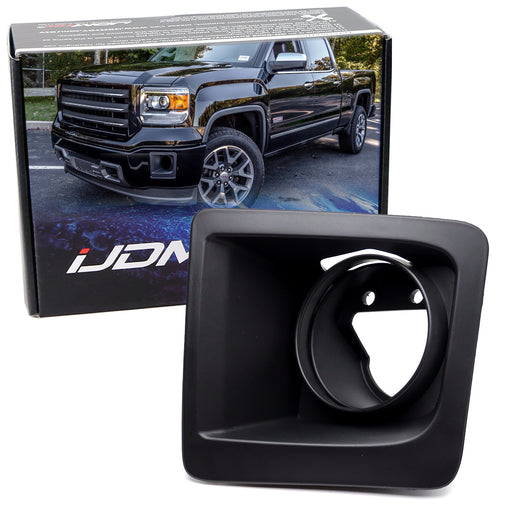 One Piece LH Driver Side OE-Spec Fog Lamp Bezel Cover For 14-16 GMC Sierra 1500