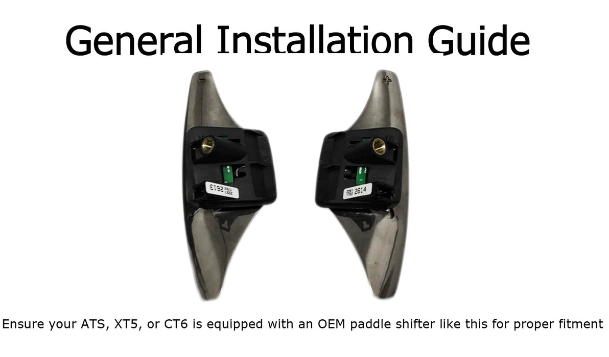 Sports Blue Aluminum Larger Steering Wheel Paddle Shift For Cadillac ATS CT6 XT5