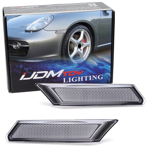 Euro Clear Front Bumper Side Marker Lens For Porsche Cayman/Boxster 987, 911 997