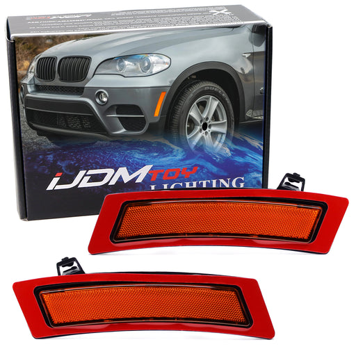 OE-Spec Amber Lens Front Bumper Side Markers For 2011-2013 BMW E70 X5 LCI Model