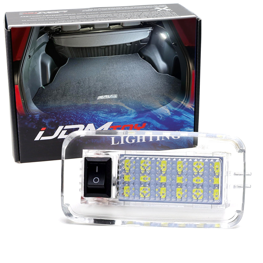 Bright White 18-SMD LED Trunk Cargo Area Light w/ Switch For Newer Toyota Lexus