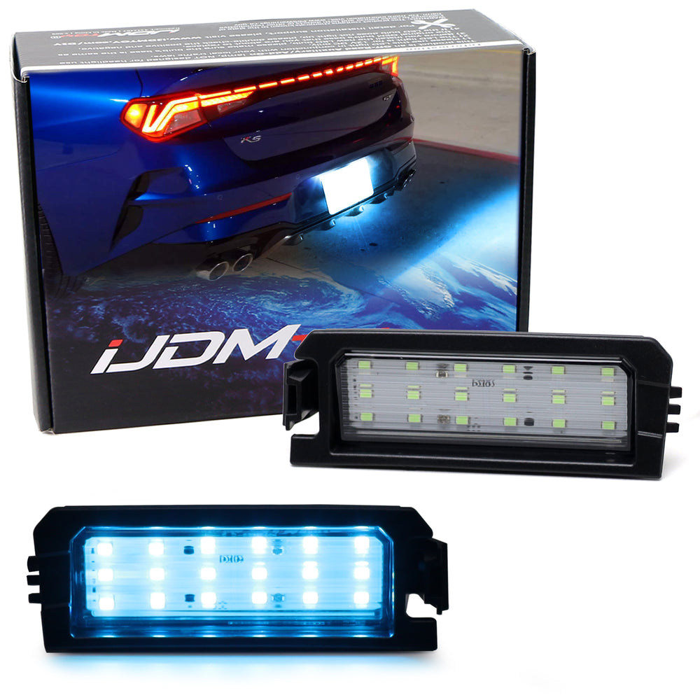 Aqua Ice Blue LED License Plate Light For Hyundai Sonata Elantra Veloster Kia K5
