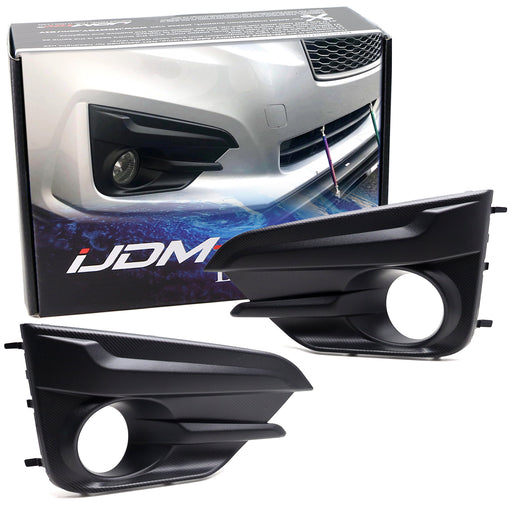 Driver/Passenger Side OE-Spec Fog Lamp Bezel Covers For Subaru 2017-2019 Impreza