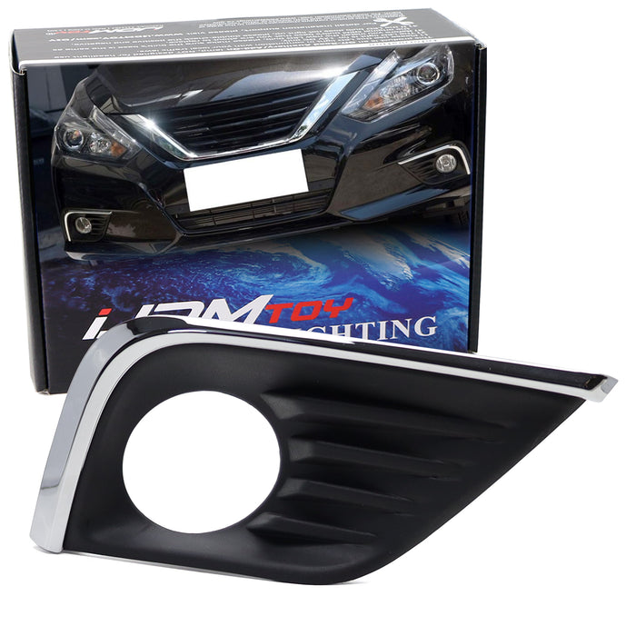 One Piece RH Passenger Side OE-Spec Fog Lamp Bezel Cover For 16-18 Nissan Altima