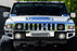 Clear Full LED White Halo/Amber Sequential Blink Front Turn Signal For Hummer H2
