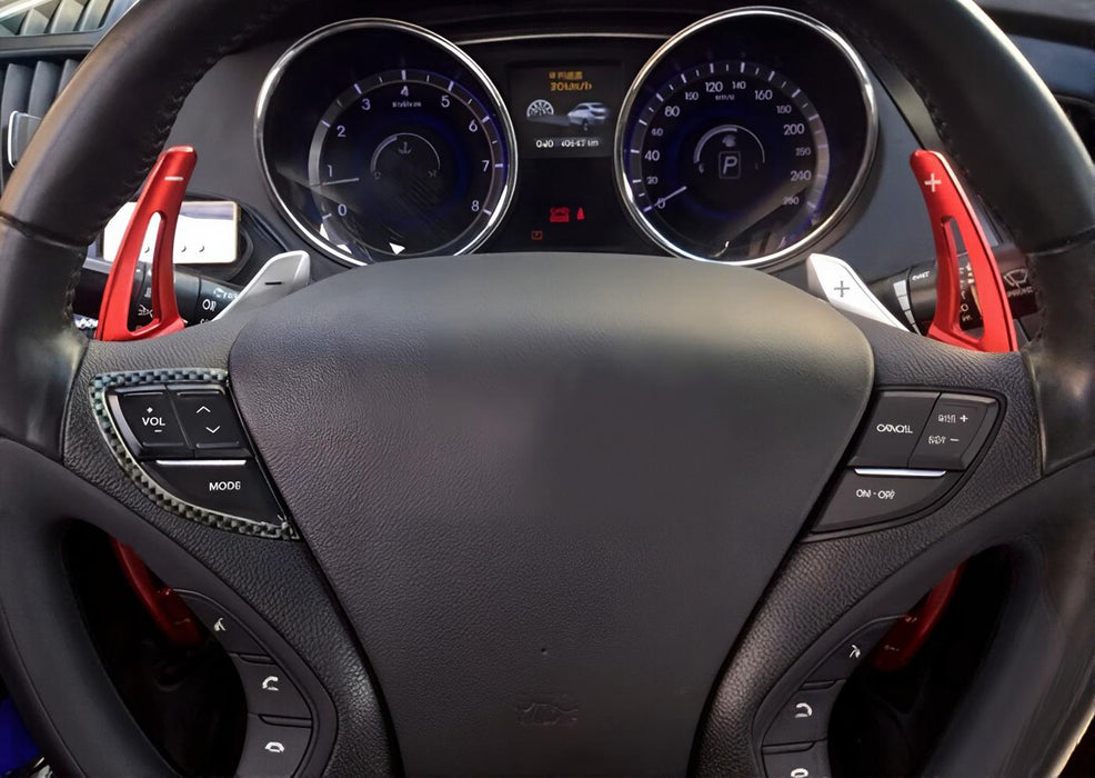 Red Large Paddle Shift Extension For Hyundai 2011?€?14 Sonata, Kia 2014-16 Forte