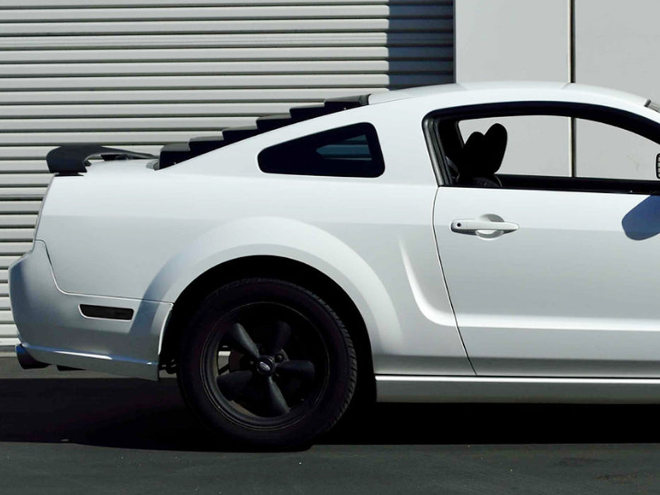 Smoked Lens White Full Strip LED Rear Side Marker Lamps For 2005-09 Ford Mustang