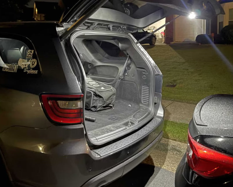 White Full LED Trunk Cargo Liftgate Upper Dome Lights For Grand Cherokee Durango