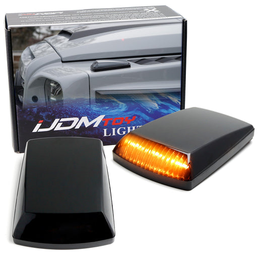 Smoked Add-On Mansory Style Amber LED Turn Signal Indicators For MB W463 G-Class