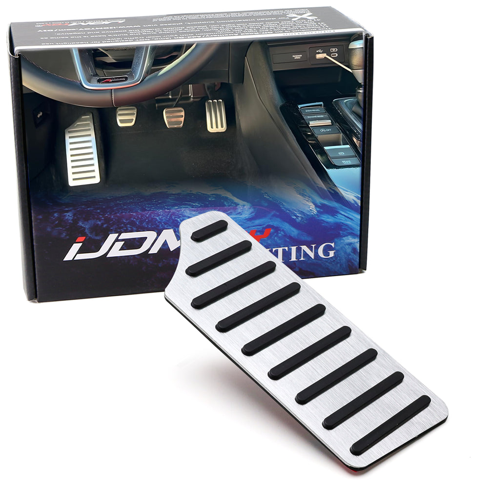 OE-Spec Track Design Silver Rest Dead Pedal Cover For Honda Civic Acura Integra