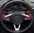 Gloss Black Finish Steering Wheel Large Paddle Shifter For Mazda 3 6 CX3 CX5 MX5