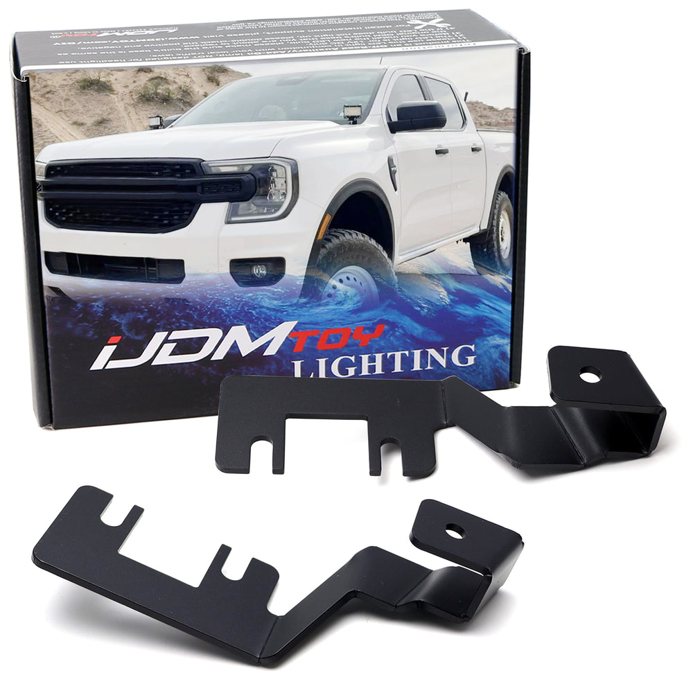 Windshield A-Pillar LED Pod Ditch Light Mounting Bracket For Ford 2024-up Ranger