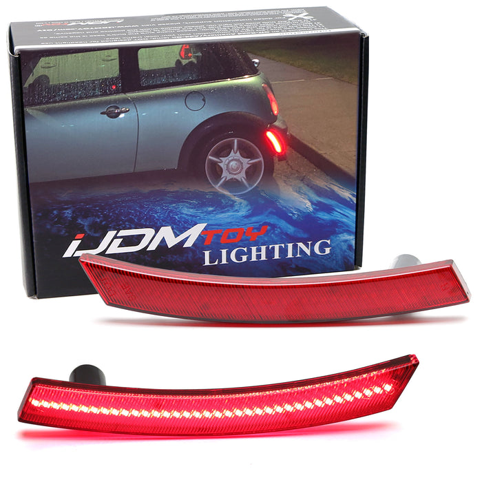 OE-Spec Red Lens Red LED Rear Side Marker Lights For 1st Gen 2002-08 MINI Cooper
