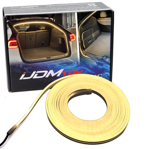 3K Warm White 360?? Trunk Illumination LED Light Strip w/Switch For Tesla Model Y