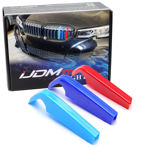 M-Color Stripe Grille Insert Trims For 25+ BMW G20 3 Series LCI Standard 8-Beam