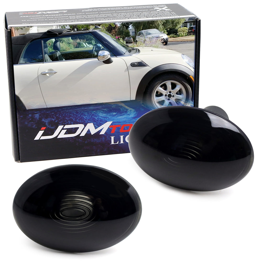 Smoked Front Fender Side Marker Lenses For Gen2 R56 R55 R57 R58 R59 MINI Cooper
