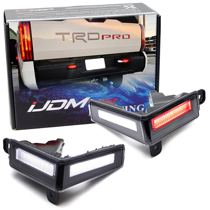 3-In-1 Red Rear Fog, White LED Reverse & License Plate Light For 2022-up Tundra