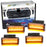 4pc Smoked Lens Amber Full LED Grille Accent Lighting Kit For Toyota 22+ Tundra