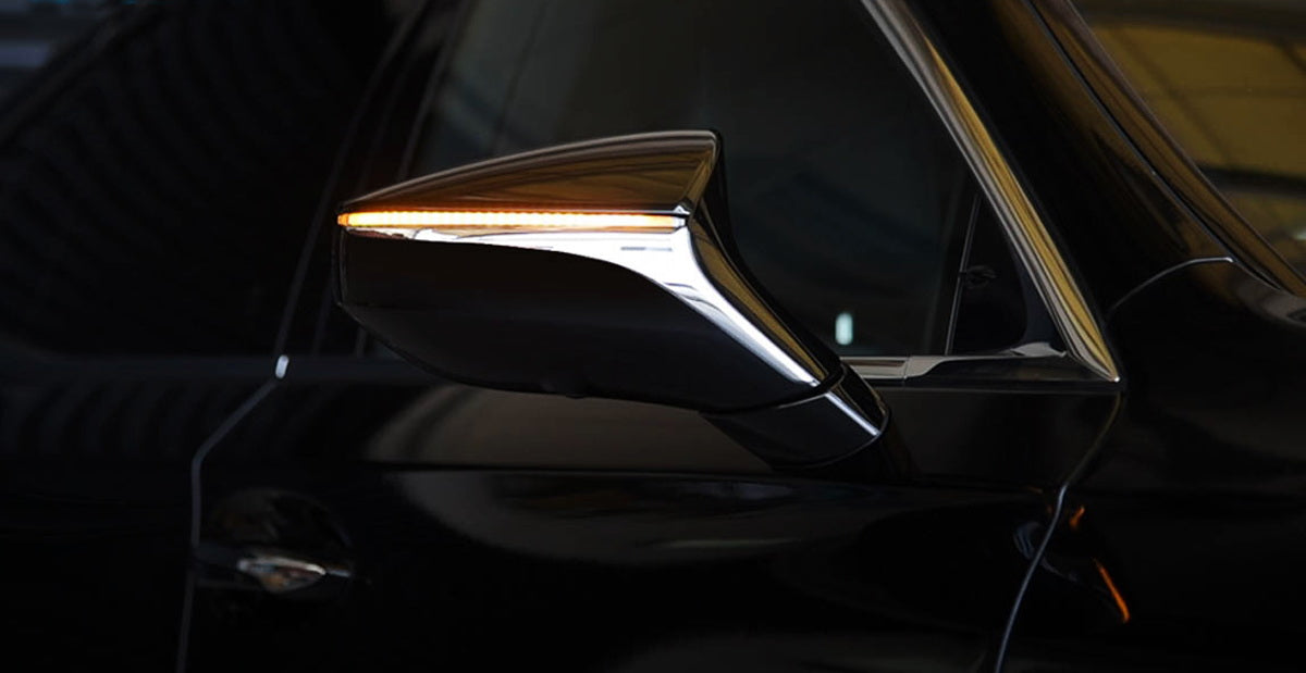 Clear Lens LED Sequential Blink Side Mirror Lights For Lexus IS ES LS RC LC UX