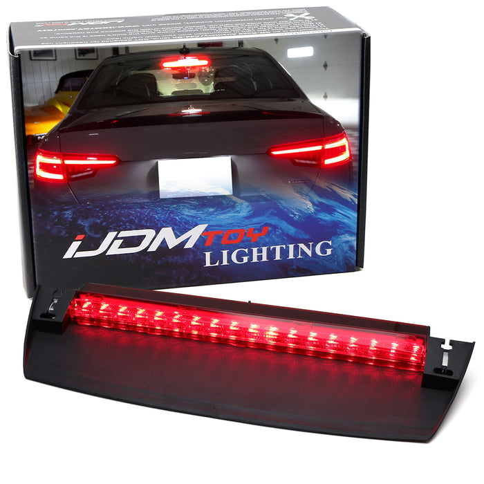 Red LED Rear Windshield High Mount Third Brake Light Bar For 17-24 Audi A4 S4 B9