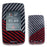 Black/Red Carbon Pattern Hard Key Cover For 18+ Ranger Rover Defender Discovery