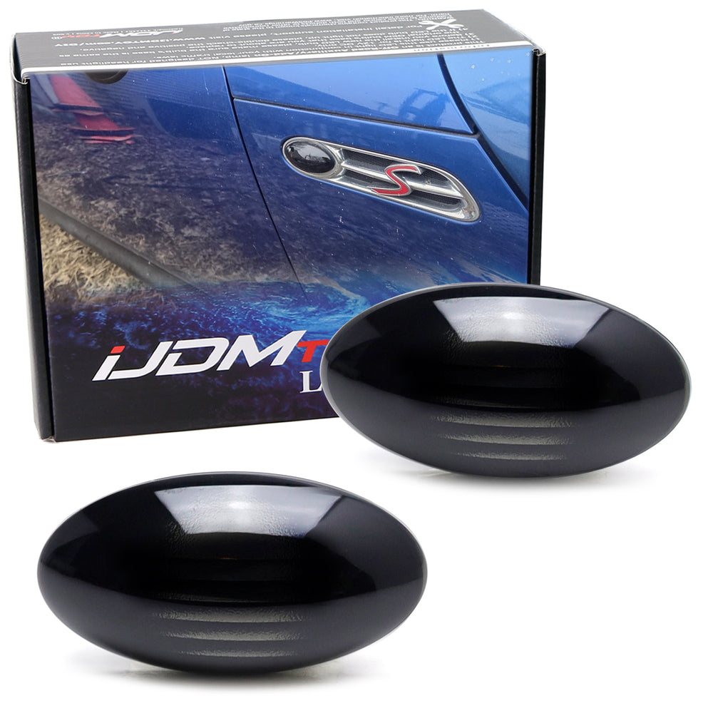 Euro Smoked Front Fender Side Marker Lenses For Gen1 R50 R52 R53 MKI MINI Cooper