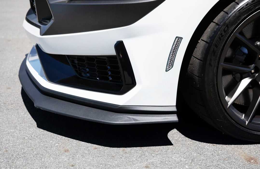 Clear Lens Amber/Red LED Front + Rear Side Marker Light Kit For Ford 24+ Mustang