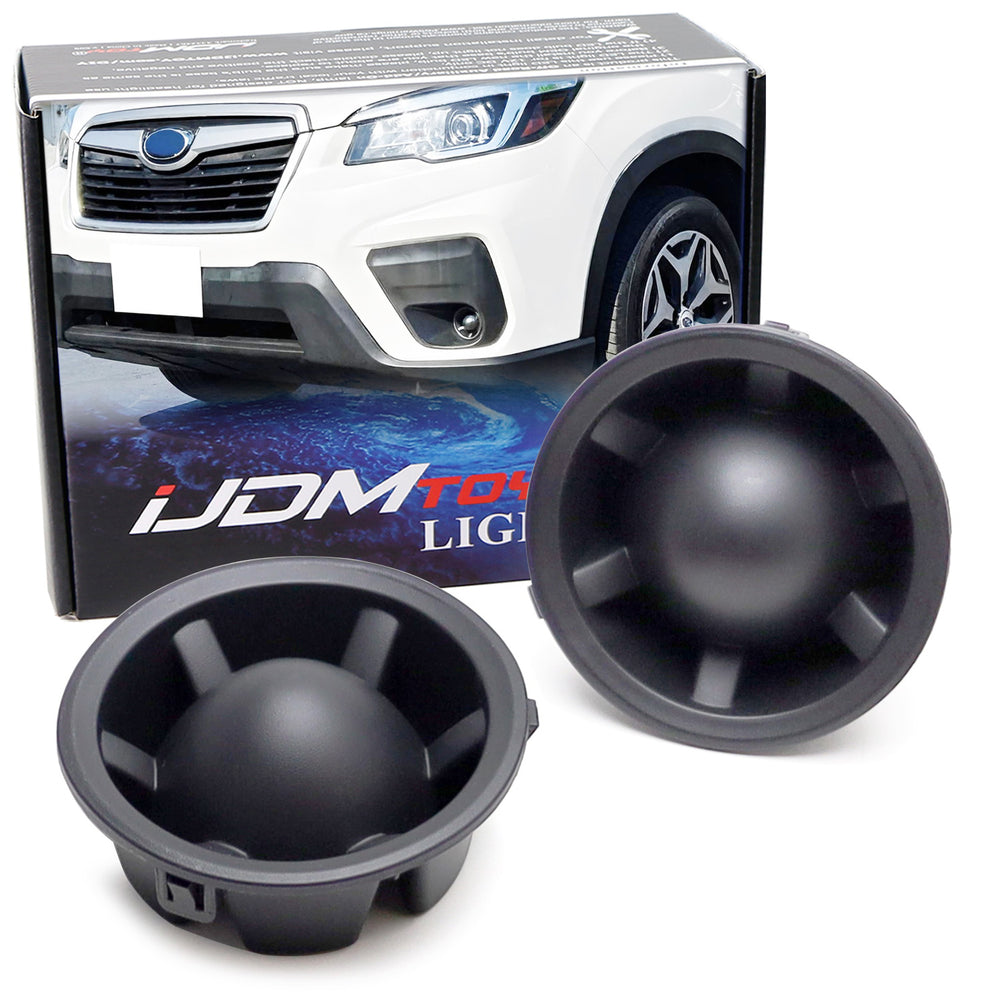 Pair OE-Spec Lower Bumper Fog Light Opening Filler Bezels For 2019-2021 Forester
