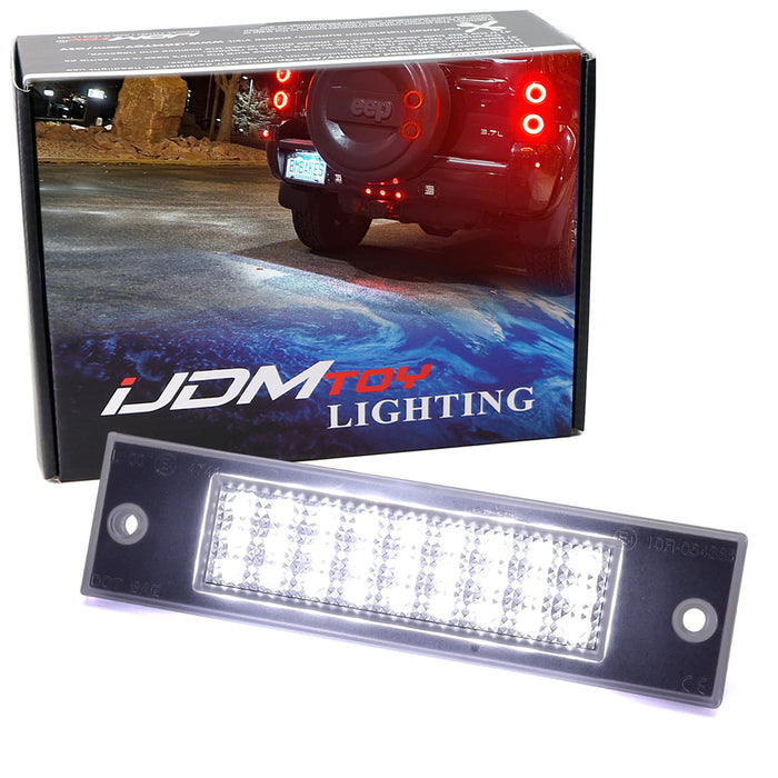 White Full LED License Plate Light For Durango Intrepid 300M Sebring Liberty etc