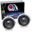 3.0" H1 Bi-Xenon Projector Lens + VW GTI Style White LED Halo Ring Shroud, Black