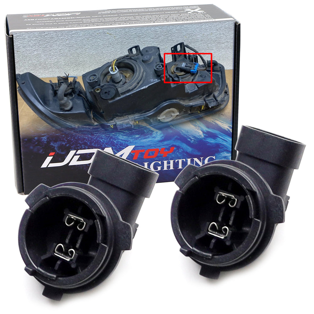 OE-Spec H7 Bulb Headlight High Beam Bulb Retainers For BMW 1997-03 E39 5 Series