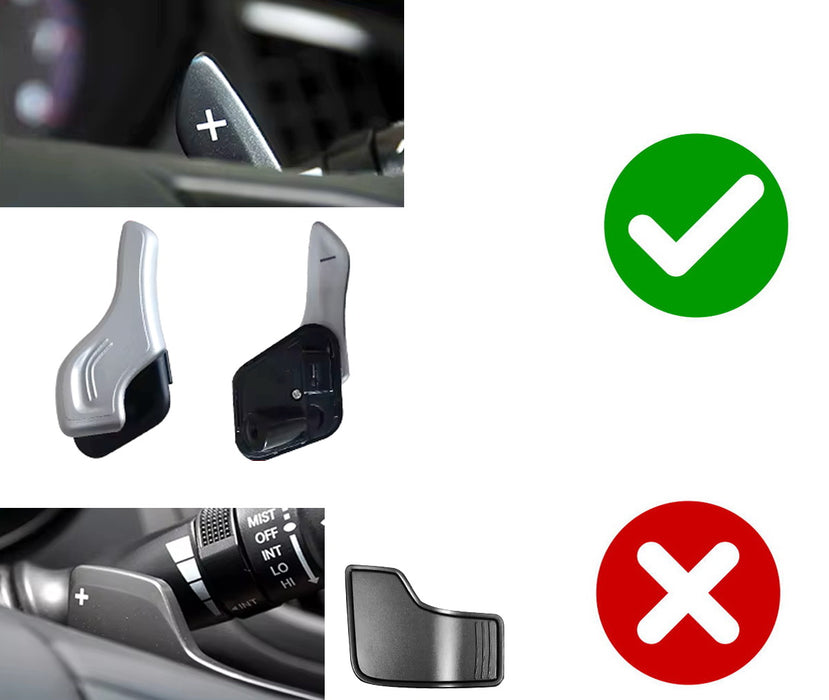 Red Aluminum Larger Paddle Shifter Extensions For Hyundai 2009-12 Genesis Coupe