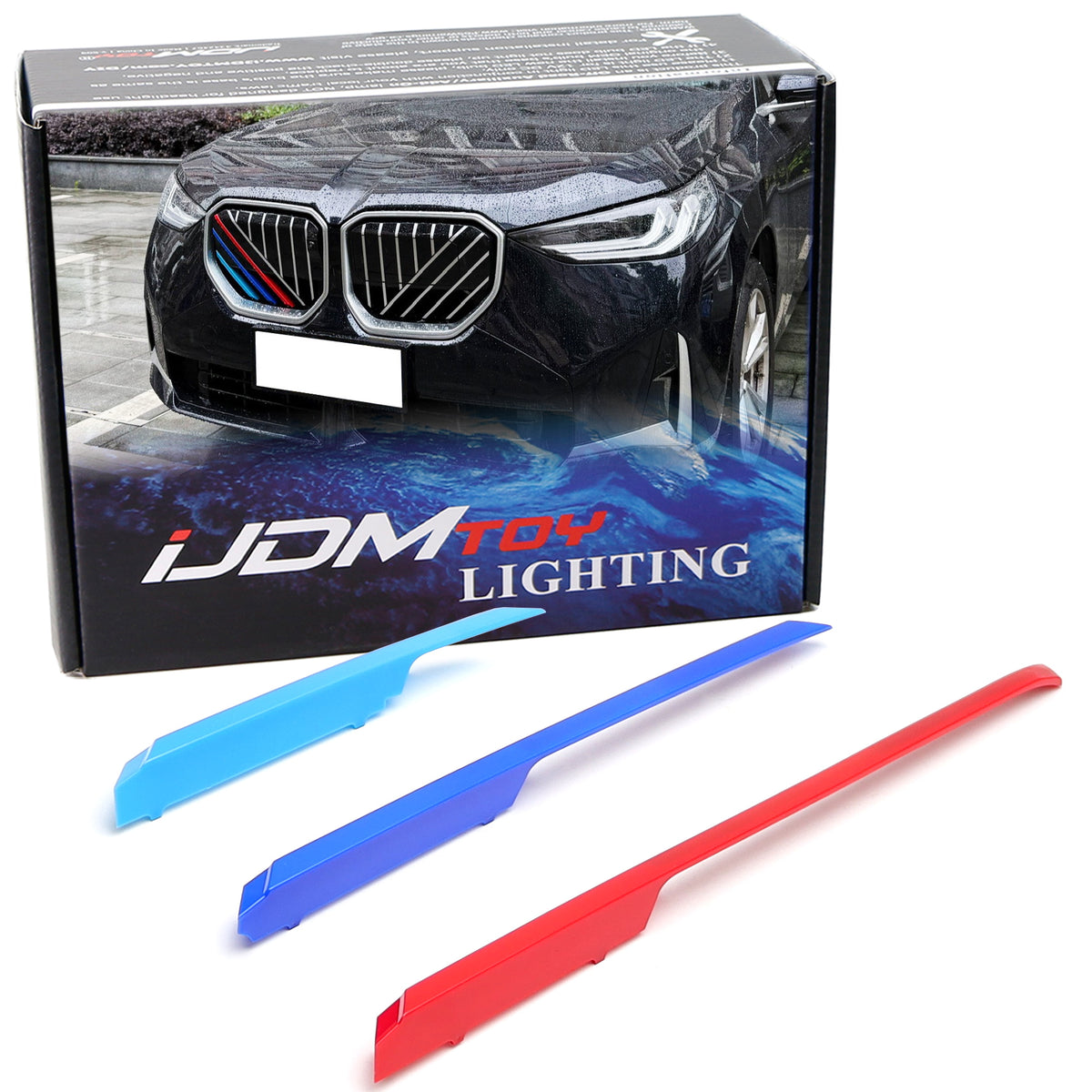 M-Color Stripe Grille Insert Trims For 24+ BMW G45 X3 Vertical & Diago ...