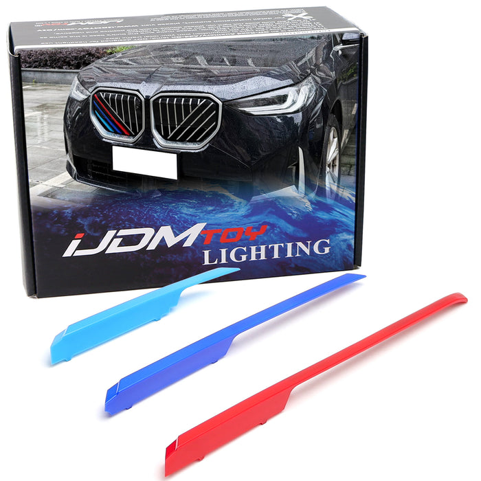 M-Color Stripe Grille Insert Trims For 24+ BMW G45 X3 Vertical & Diagonal Grill