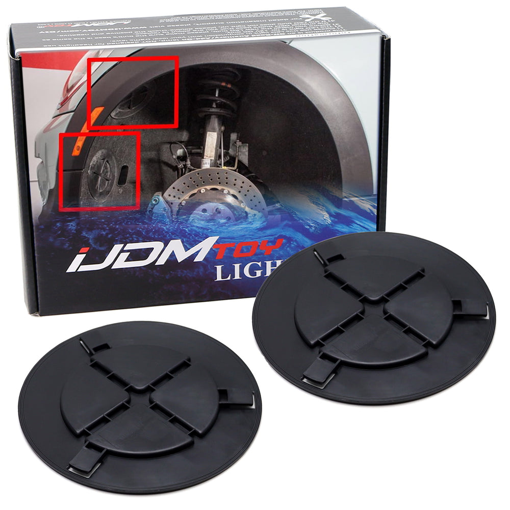 (2) OE-Spec Wheel Well Cover Cap For MINI R60 Countryman R61 Paceman Lamp Access