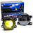 3000K Yellow 15W OE-Spec LED Fog Lights w/ Relay For Honda Civic Accord Integra