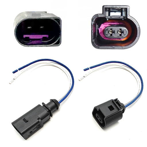 2-Way Male/Female Connectors w/ Pigtails For Audi/VW/BMW/Mini Lighting Retrofit