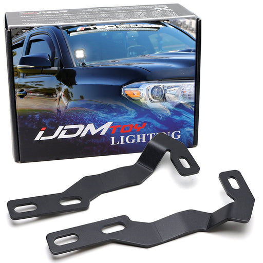 Hood Hinge A-Pillar LED Pod Ditch Light Bracket Mount For 2016-23 Toyota Tacoma