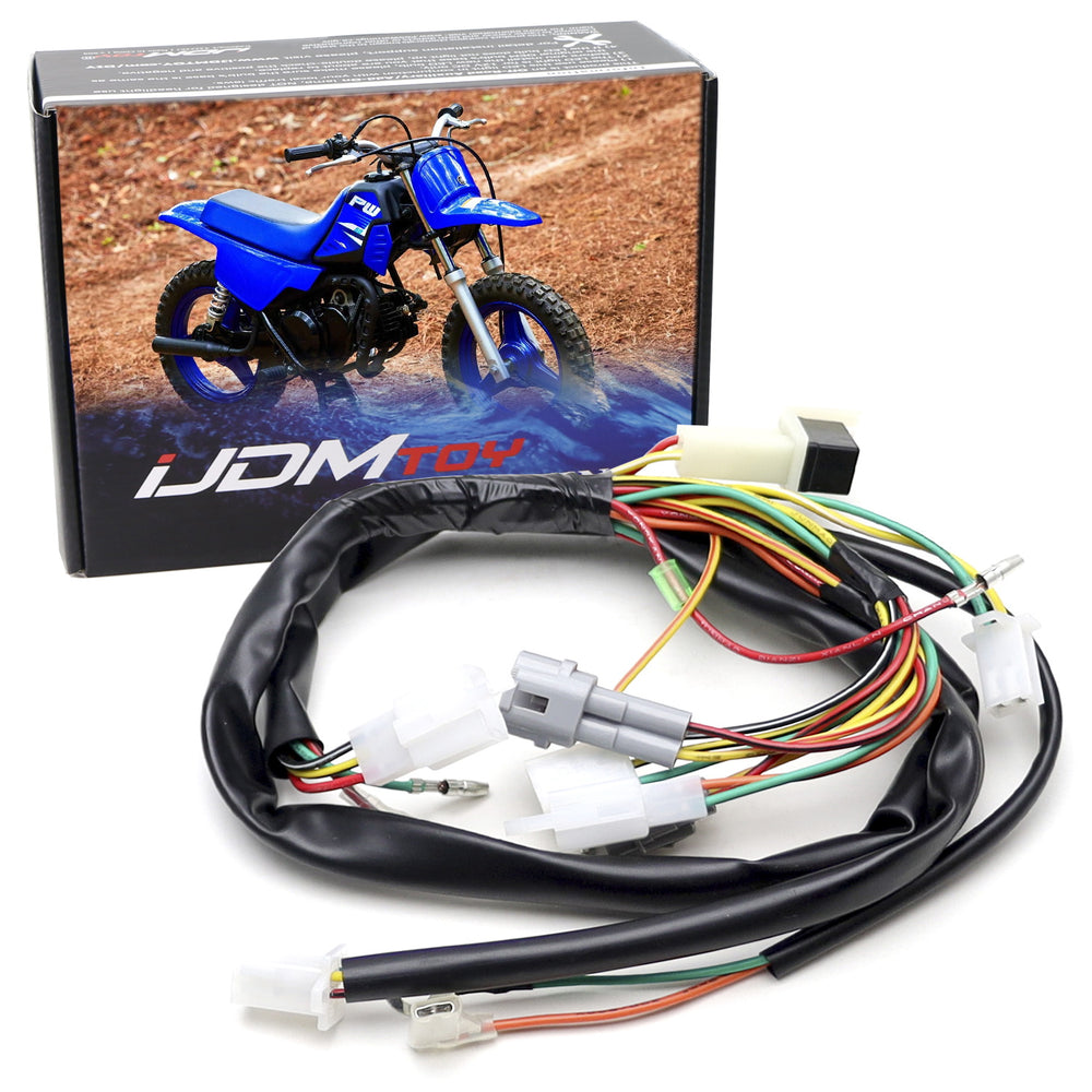 Electric Engine Wire Loom Harness Replacement For Yamaha 1983-2006 PW50 Y-Zinger
