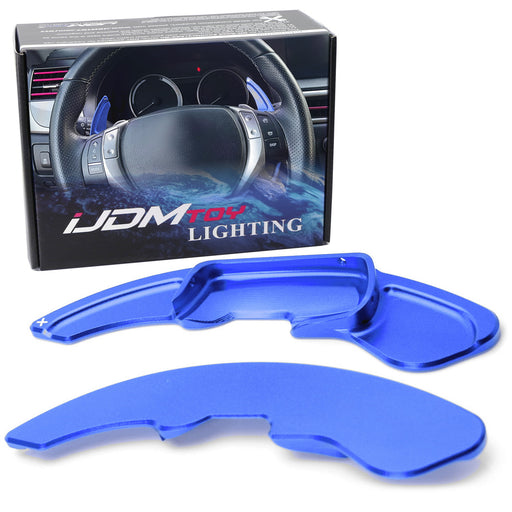 JDM Blue Billet Steering Wheel Paddle Shifter Extension Covers For Lexus GS RX