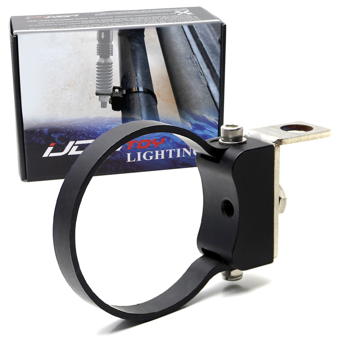 3" Bullbar Roll Bar Tube Adjustable Flag/Whip Light/CB Antenna Mount w/1/2" Hole