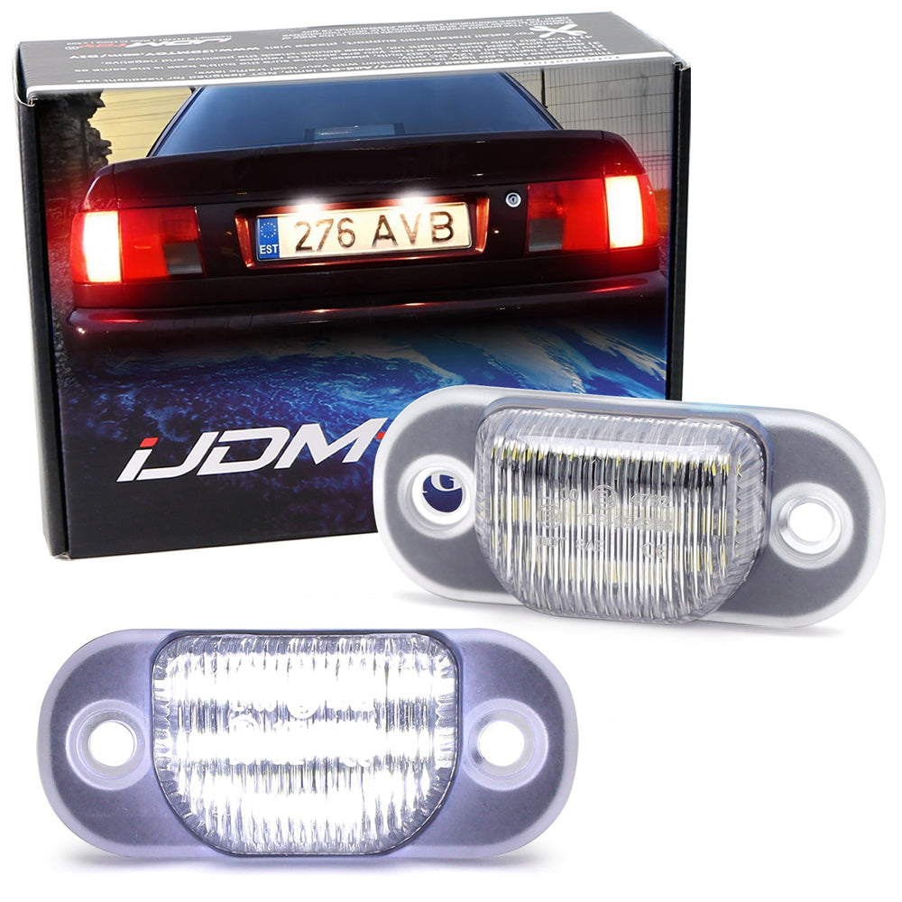 Xenon White 18-SMD Full LED License Plate Lights For Audi 80/90/100/A6 (B4, C4)