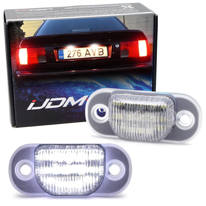 Xenon White 18-SMD Full LED License Plate Lights For Audi 80/90/100/A6 (B4, C4)