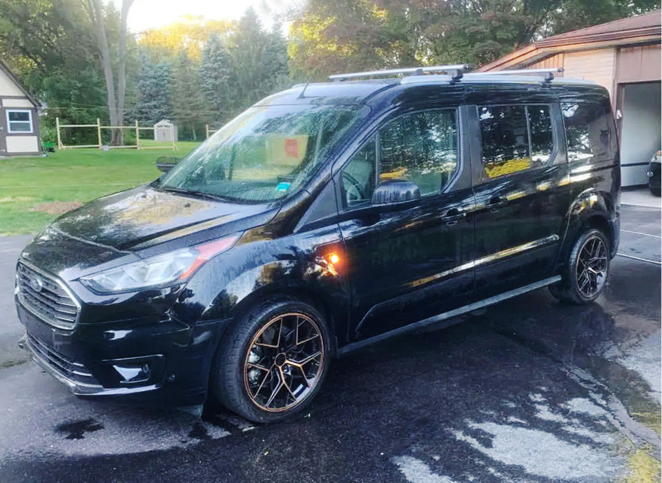 Clear Lens Round Shape Amber Full LED Side Markers For Ford Transit Connect Van